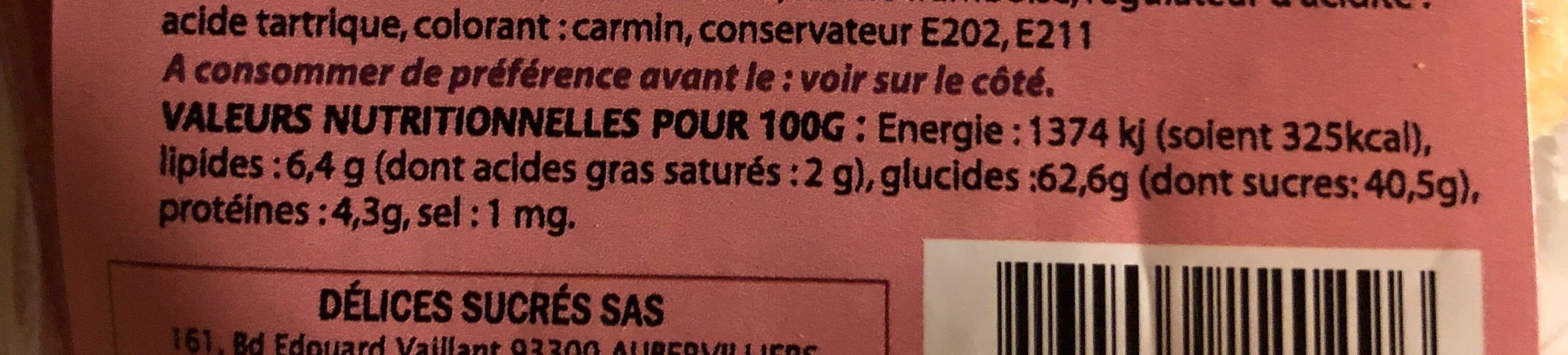 Délices Sucrés Gâteau de riz saveur framboise au soja packshot