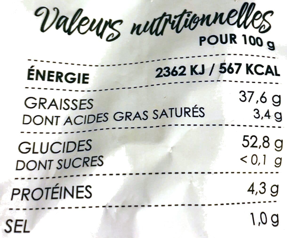 BCBG La véritable Chips Légère et juste salée packshot