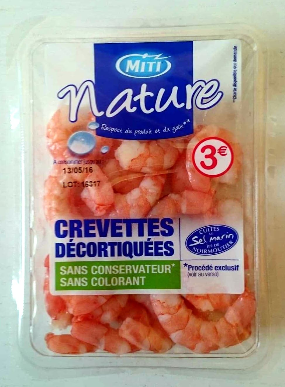 Miti Crevettes décortiquées nature packshot