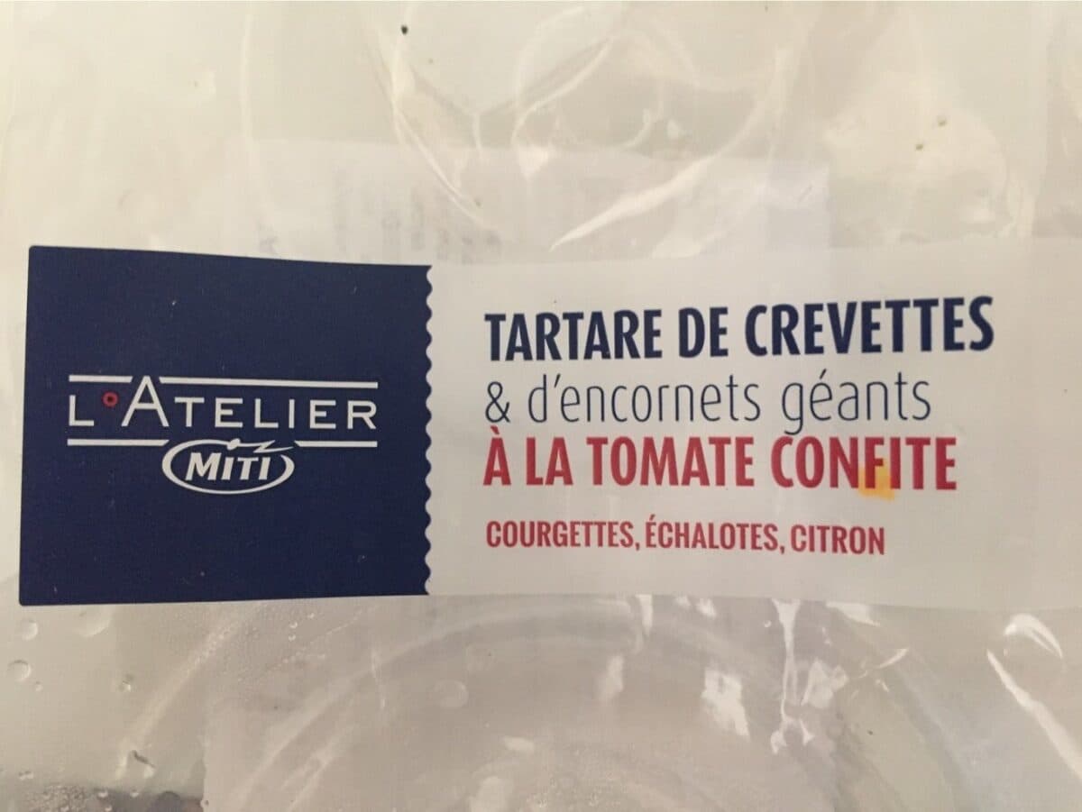 Miti Tartare de crevette et d'encornets géants à la tomate packshot
