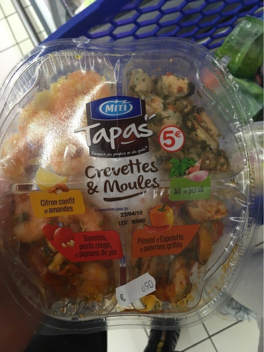 Miti Tapas crevettes et moules packshot
