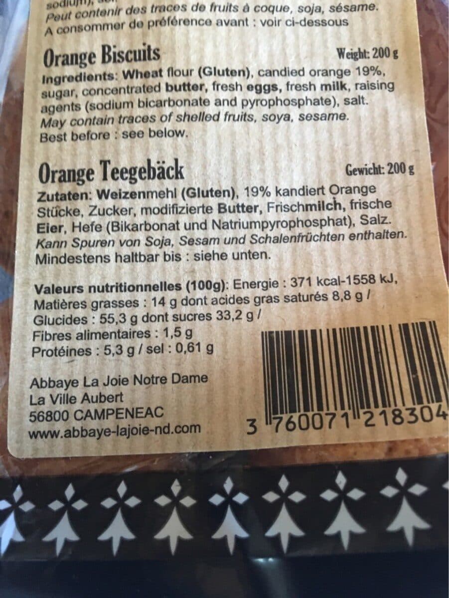 Abbaye La Joie Notre-Dame Croque thé à l'orange packshot