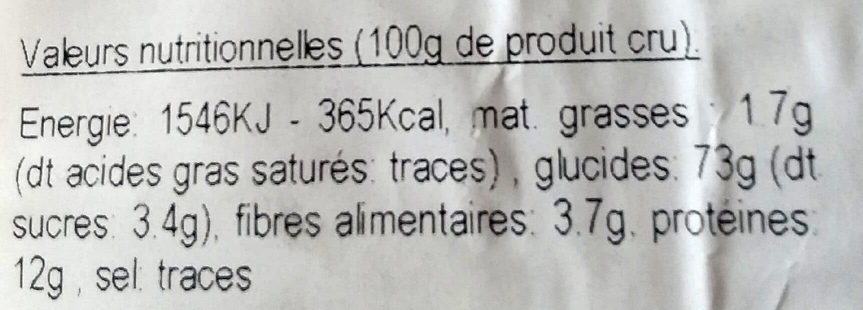 Carret Munos Couscous blanc biologique packshot