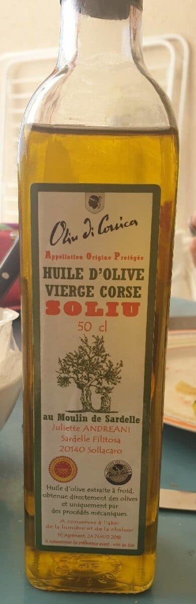 Soliu Huile d'olive vierge Corse packshot