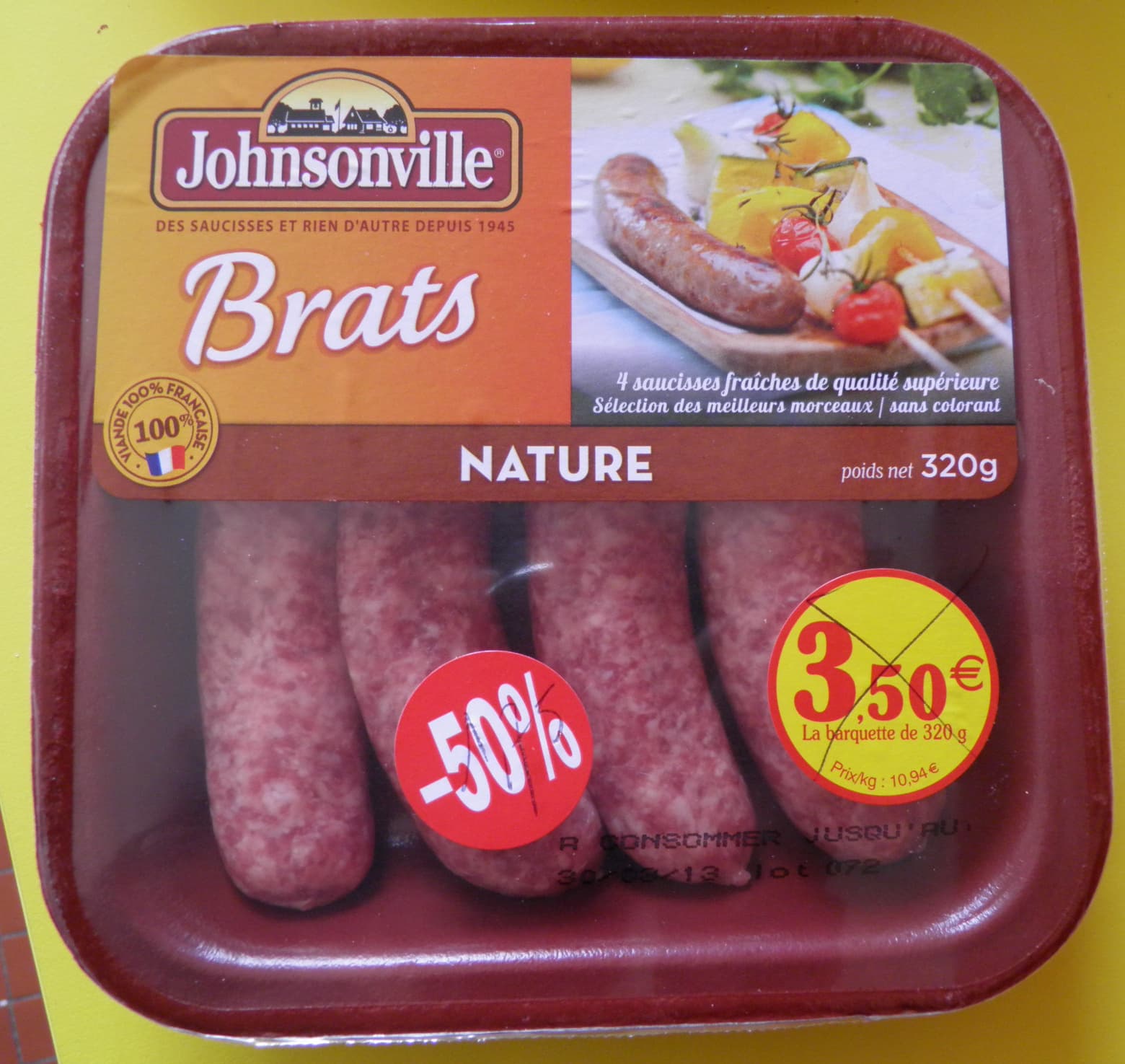 Johnsonville Brats Nature packshot