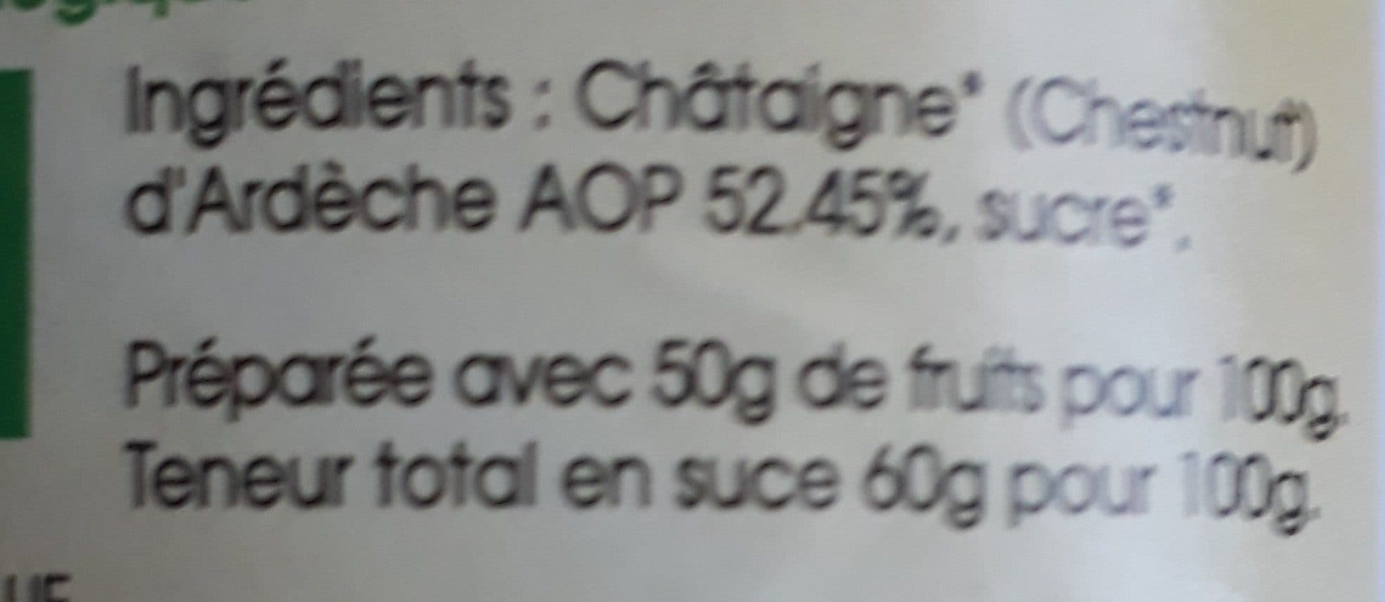 Marron Châtaigne Crème de châtaigne nature packshot