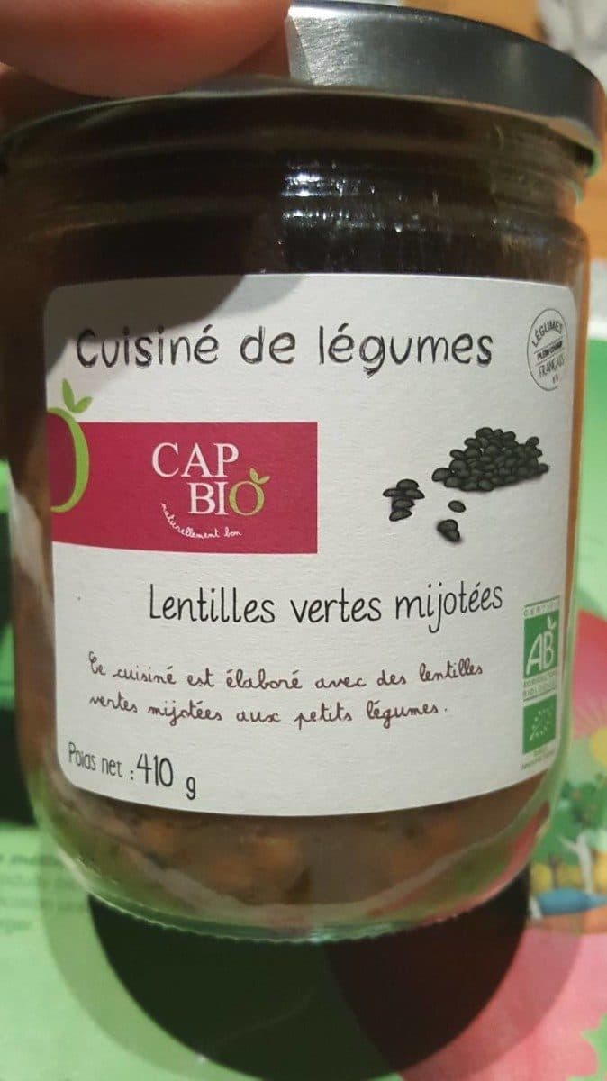 Open Food Facts Lentilles vertes mijotees packshot