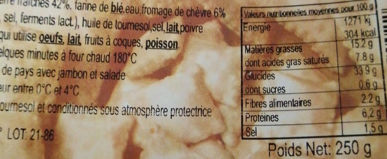 La Maison du Tourton Tourtons La Maison du Tourton Fromage de chevre x8 packshot