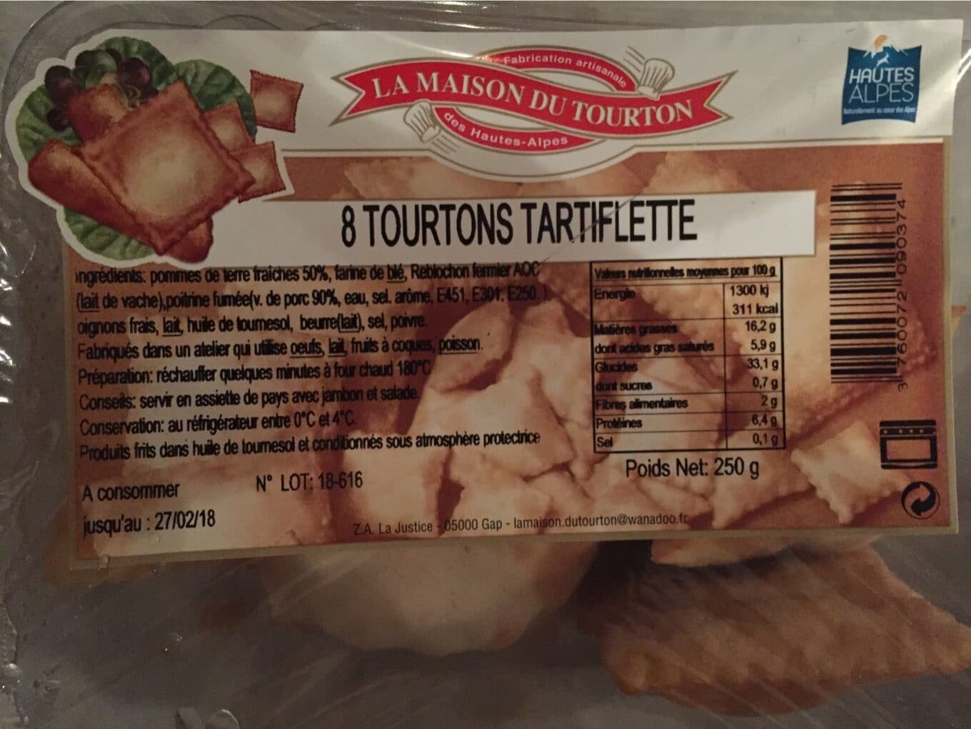 La Maison Du Tourton Tourtons tartiflette packshot