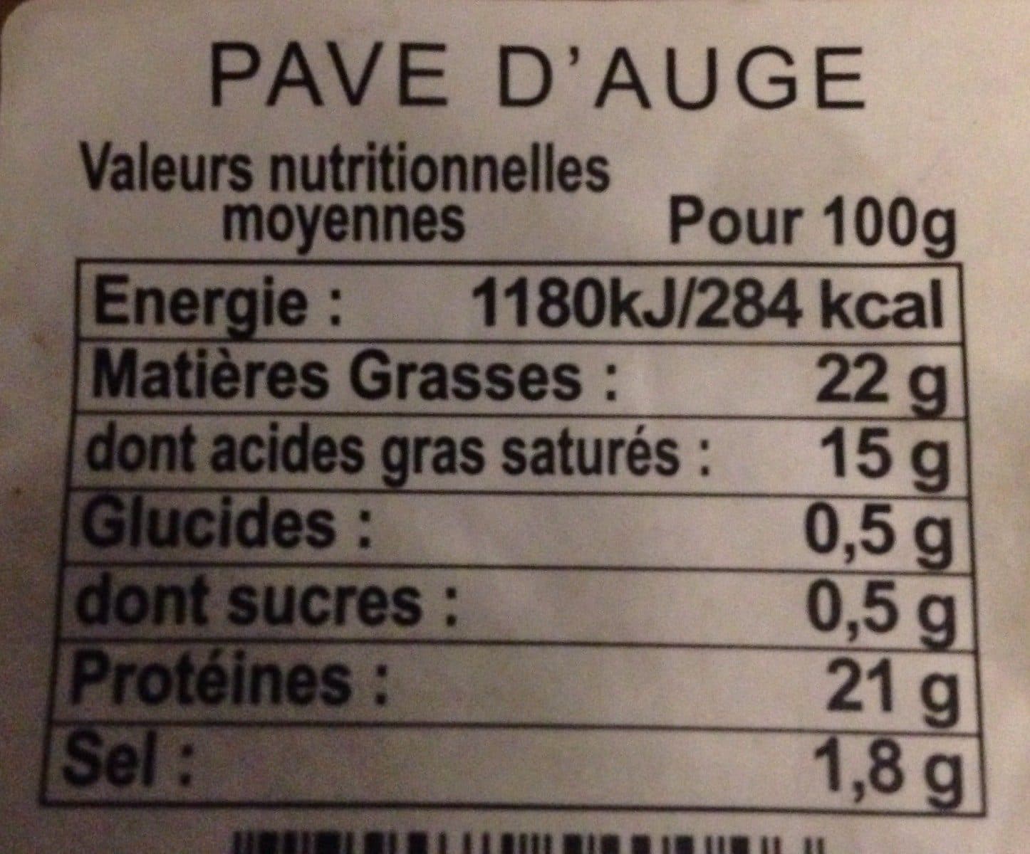 Open Food Facts Petit pavé d'Auge au lait cru packshot