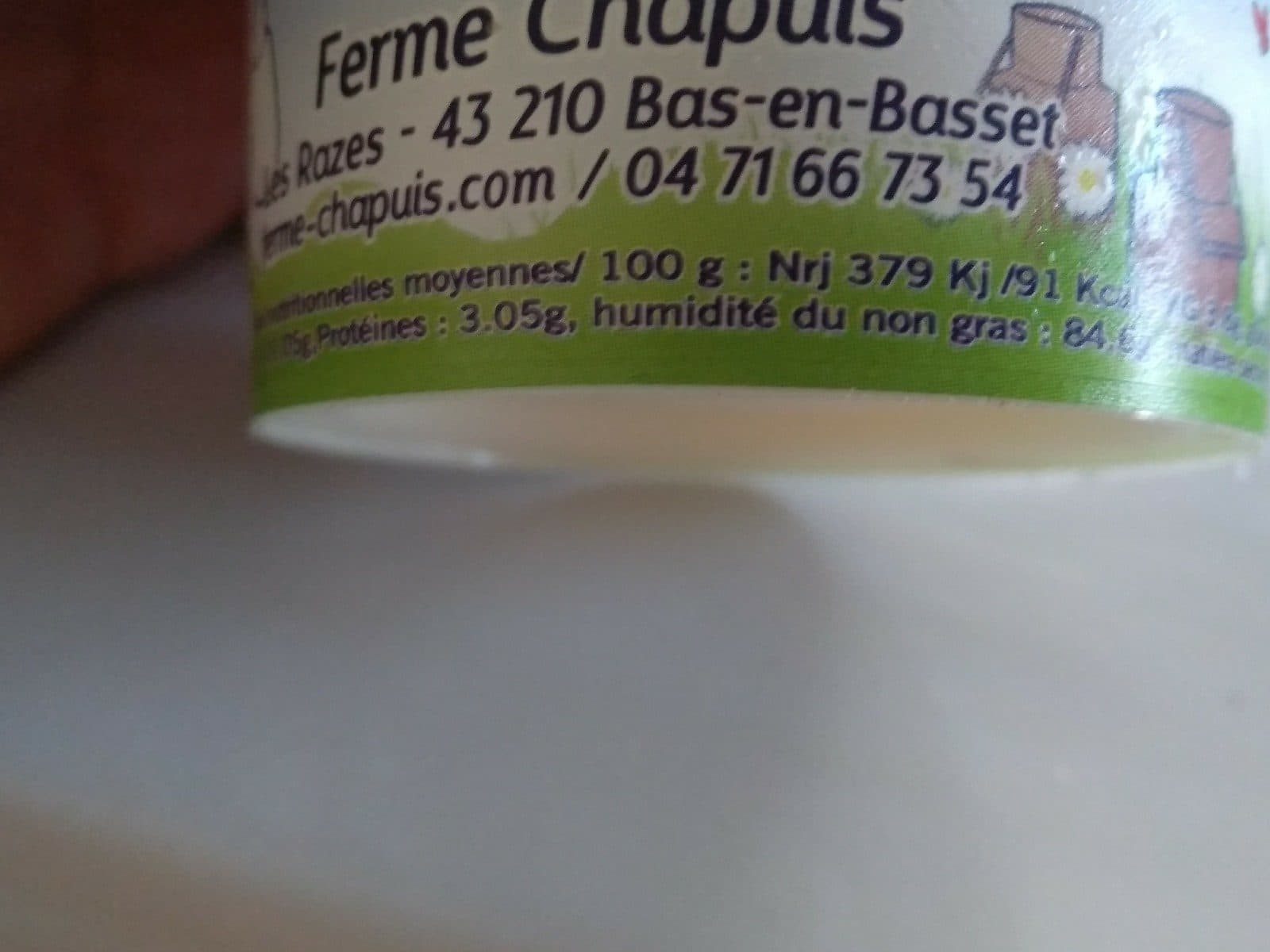 Open Food Facts Yaourt fermier packshot