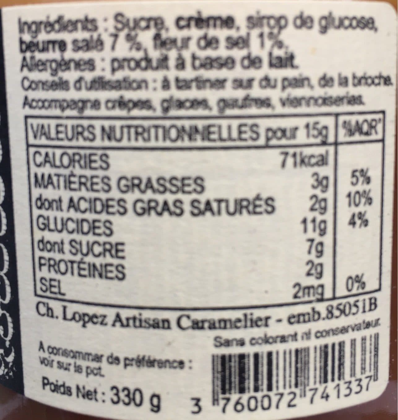 Christophe lopez Le caramelier packshot