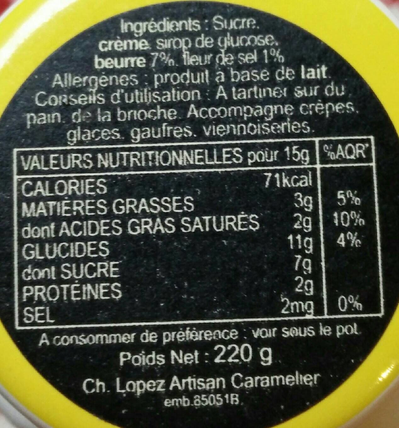 Christophe Lopez Le caramelier packshot