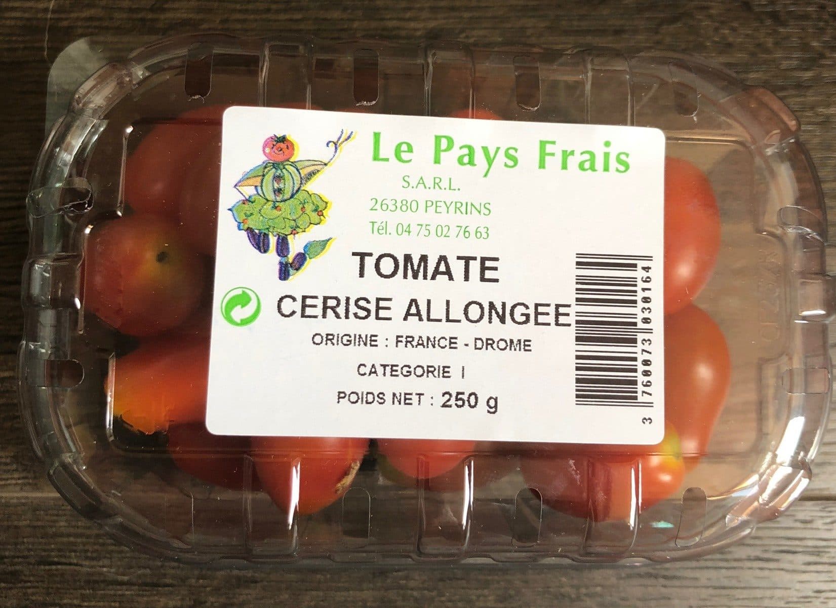 Open Food Facts Tomate cerise allongee packshot