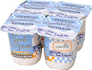 Cazaubon Yaourts cazaubon vanille x4 packshot
