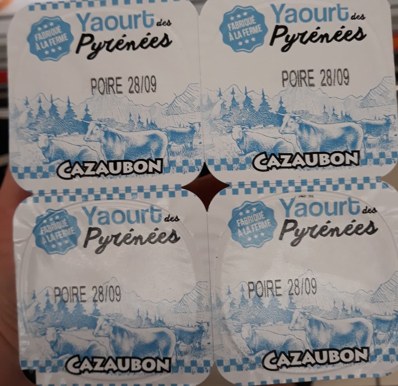 Cazaubon Yaourt des Pyrénées Poire packshot