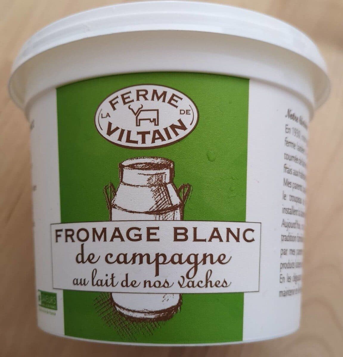 La Ferme de Viltain Fromage blanc de campagne au lait entier de nos vaches packshot