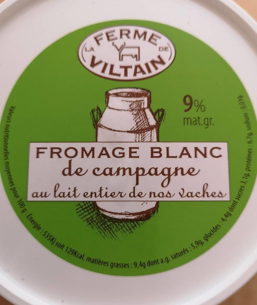 La Ferme de Viltain Fromage blanc de campagne au lait entier de nos vaches packshot