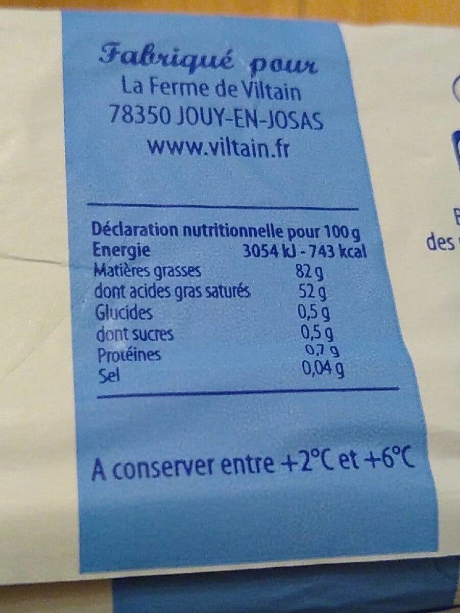 Viltain Beurre doux packshot
