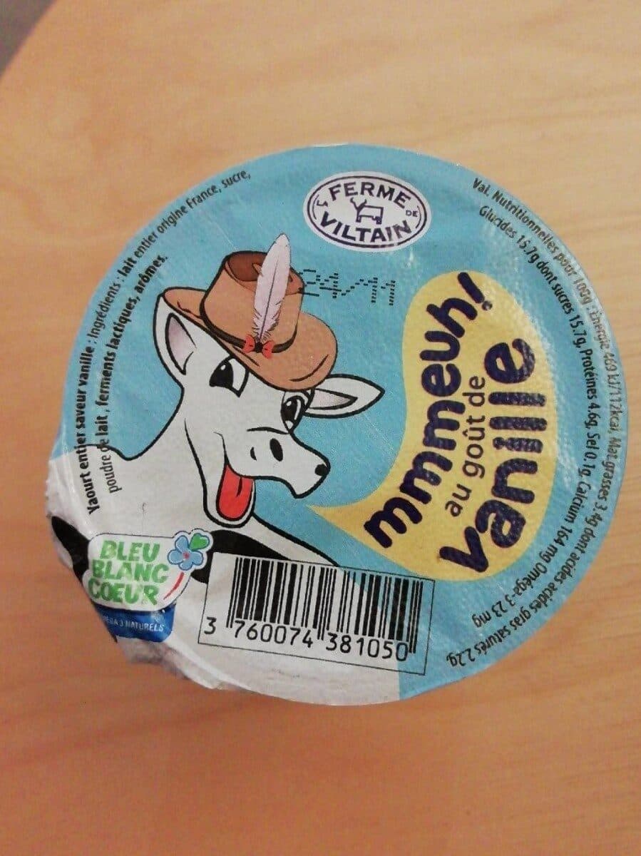 La Ferme de Viltain Yaourt fermier vanille packshot