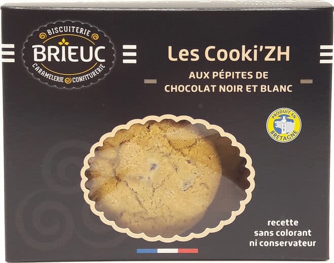 Biscuiterie Brieuc Cooki'ZH Chocolat noir et blanc packshot