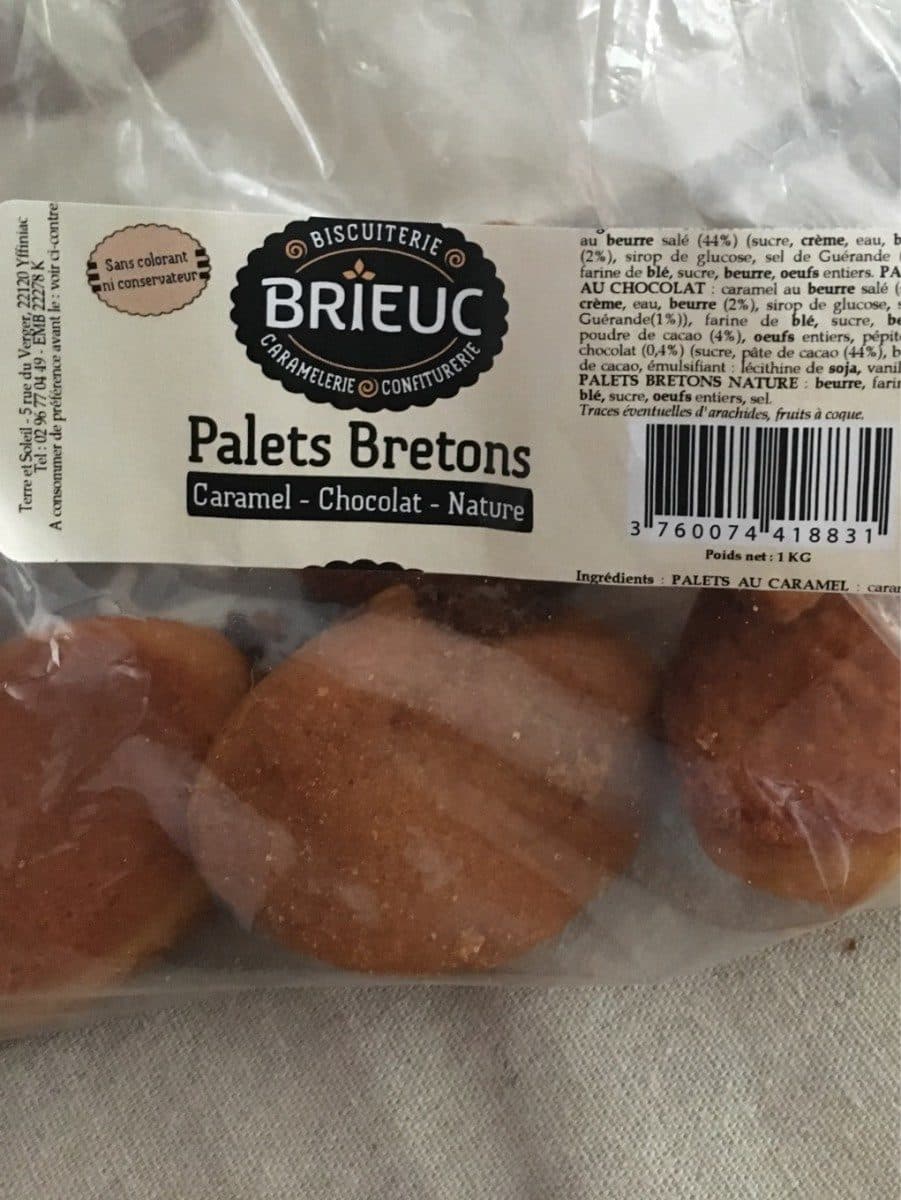 Biscuiterie Brieuc Palets Bretons - Caramel, Chocolat, Nature packshot