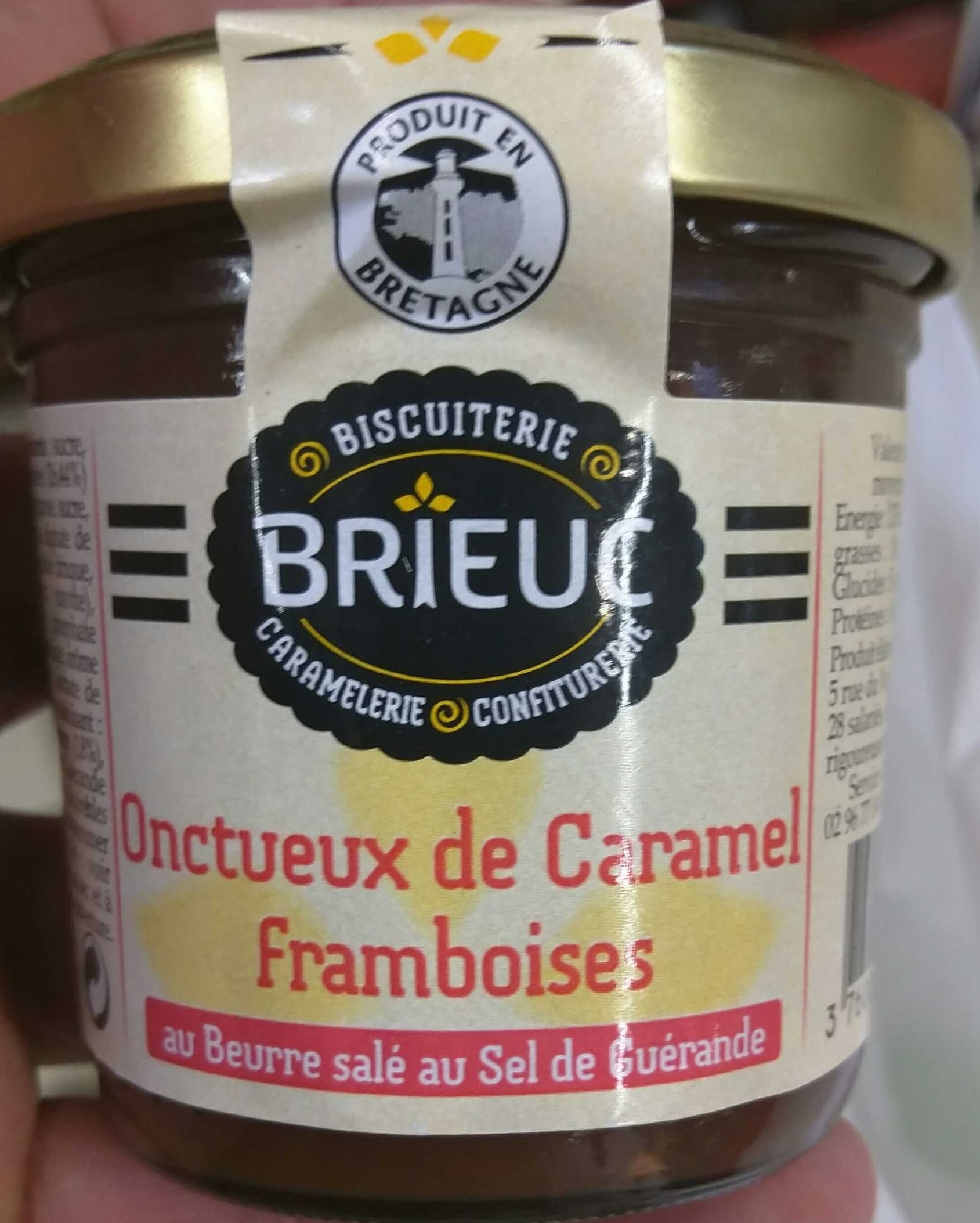 Brieuc Onctueux de Caramel Framboises packshot