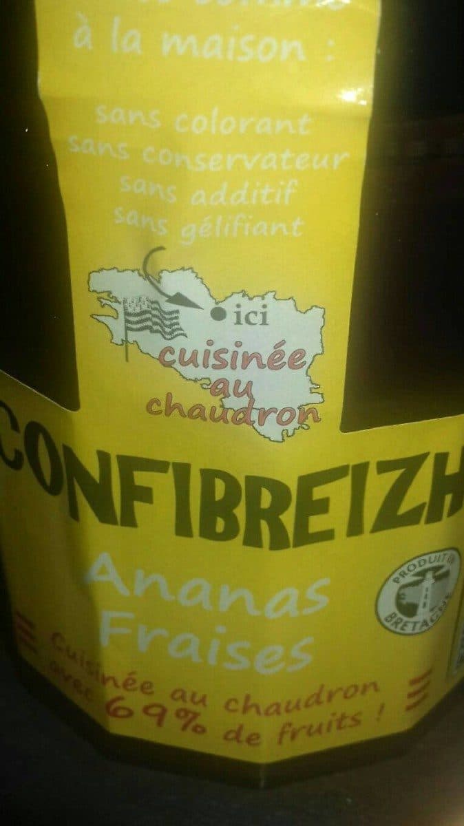 Open Food Facts Confibreizh Ananas Fraises 340g packshot