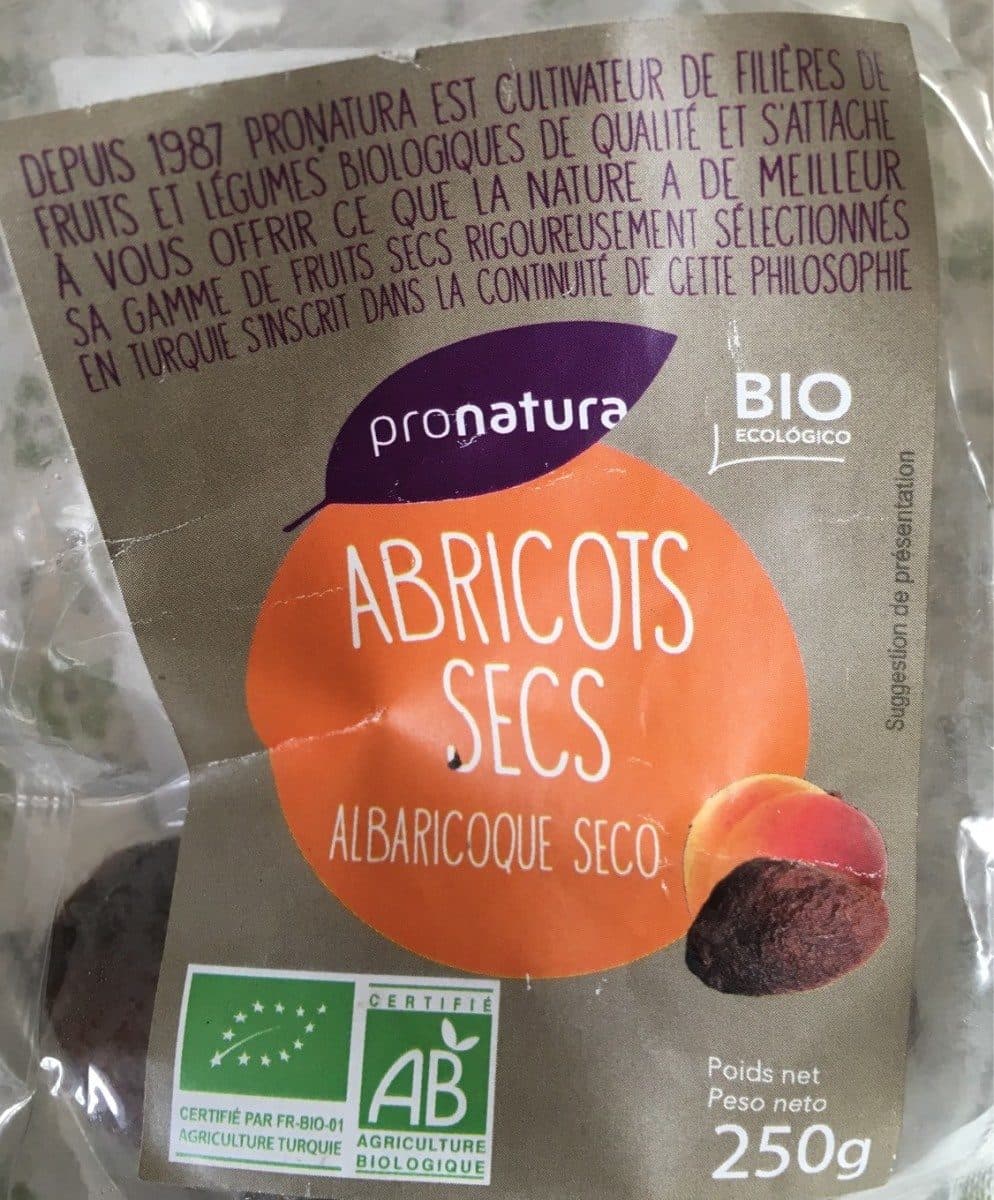 Pronatura Abricots secs packshot