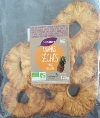 Pronatura Ananas séchés équitable packshot