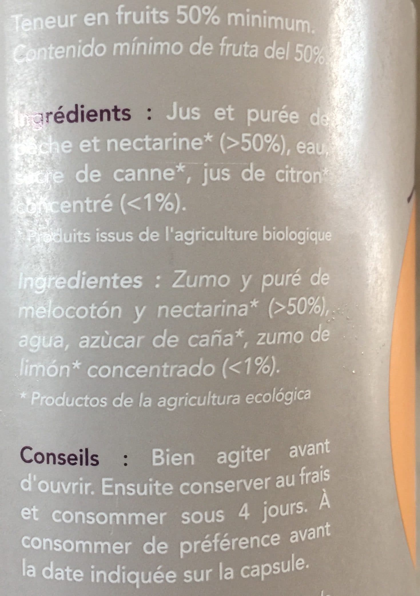Pronatura Nectar de pêche packshot