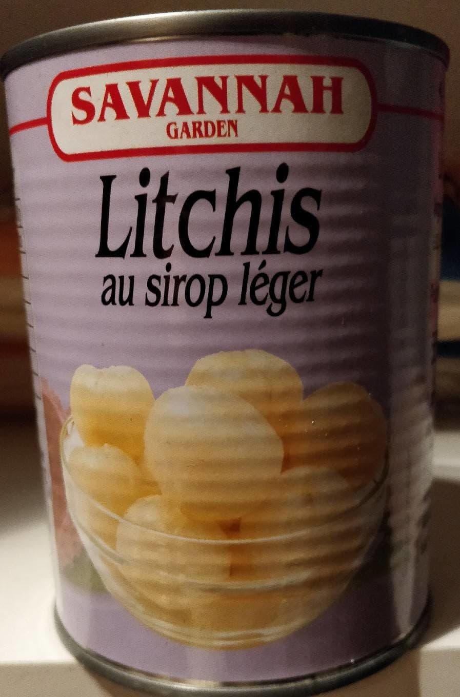 Savannah Litchis au sirop léger packshot