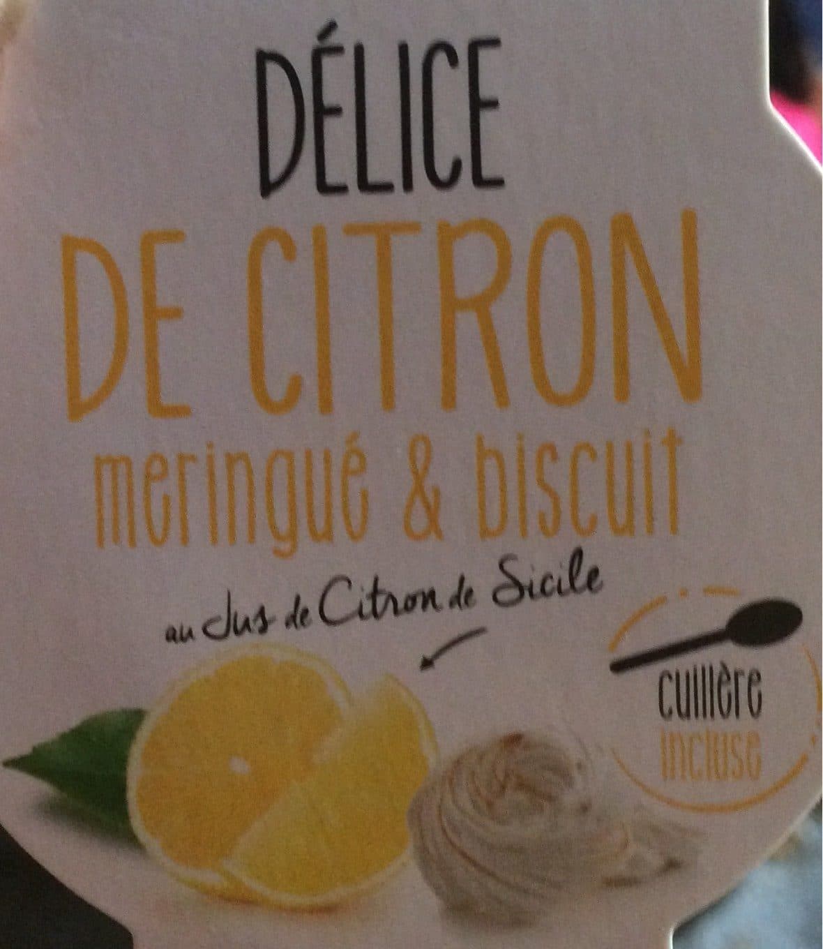 Sobreval Délices de citron Meringue et biscuits packshot