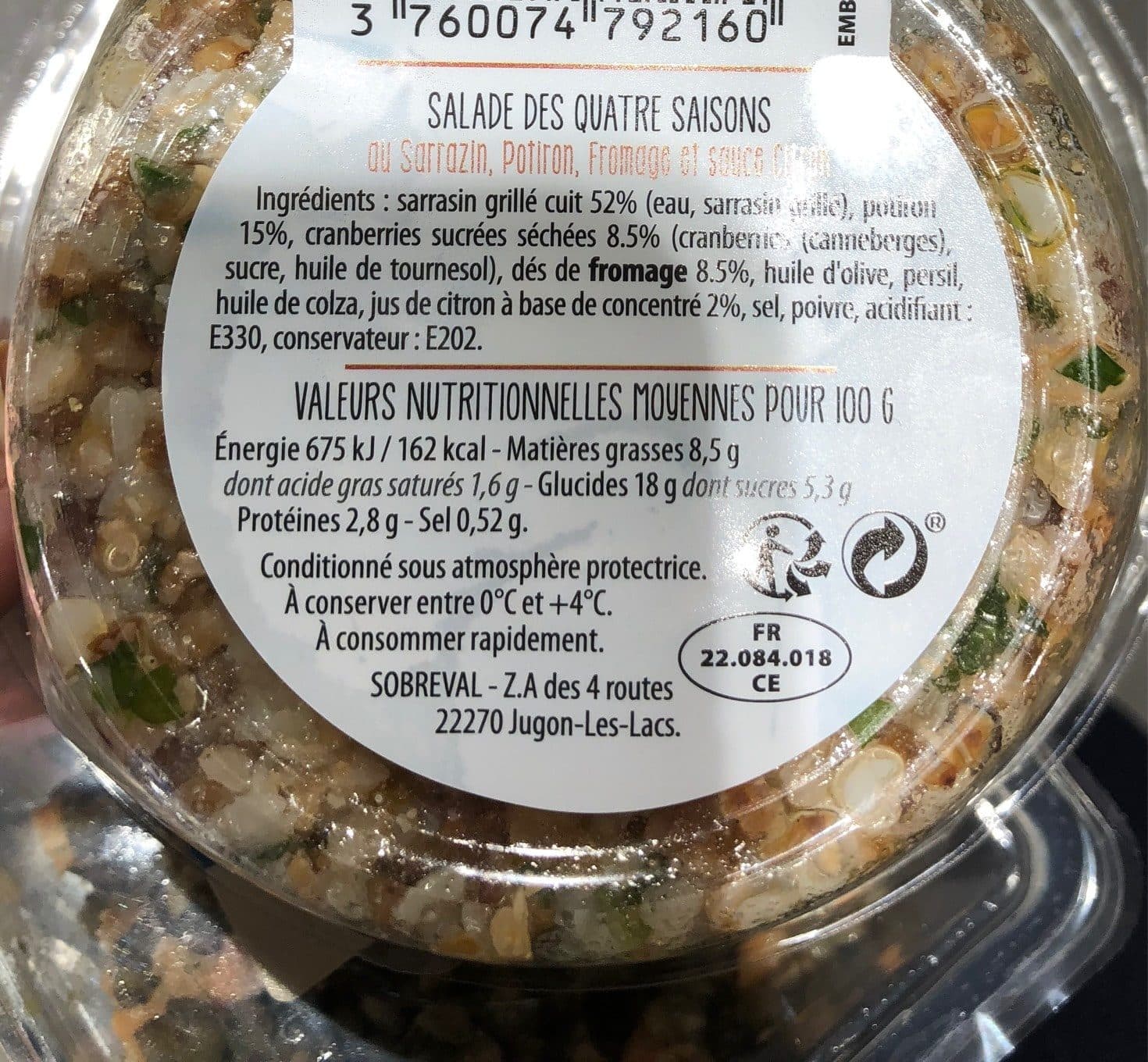 Franprix Salade des quatres saisons packshot