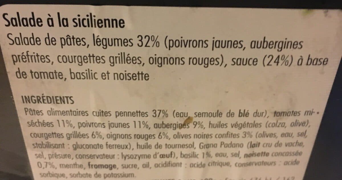 Open Food Facts Salade a la sicilienne packshot