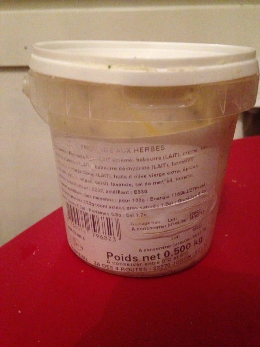 Open Food Facts Fromage aux herbe packshot