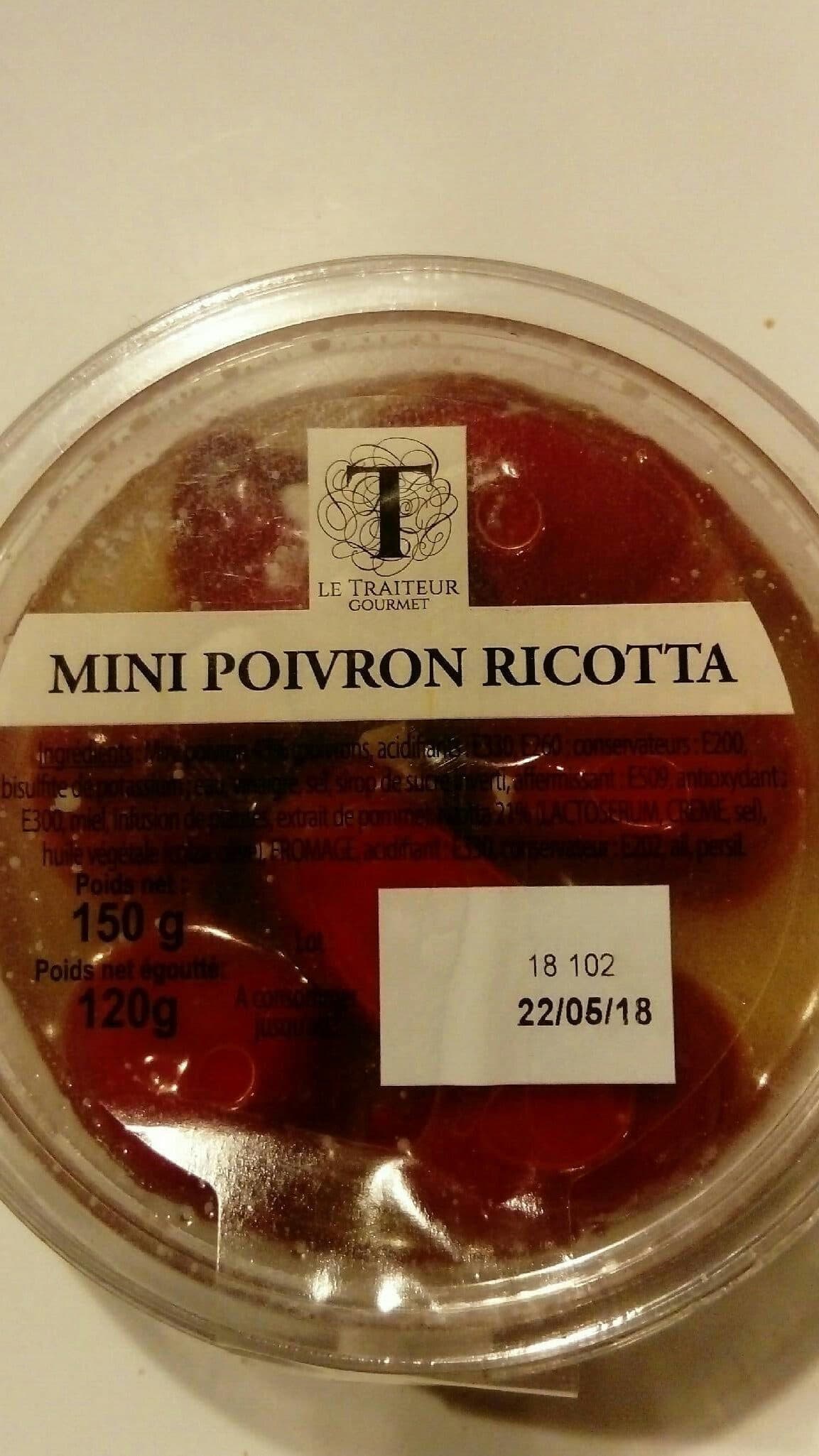 Open Food Facts Mini poivrons à la ricotta packshot