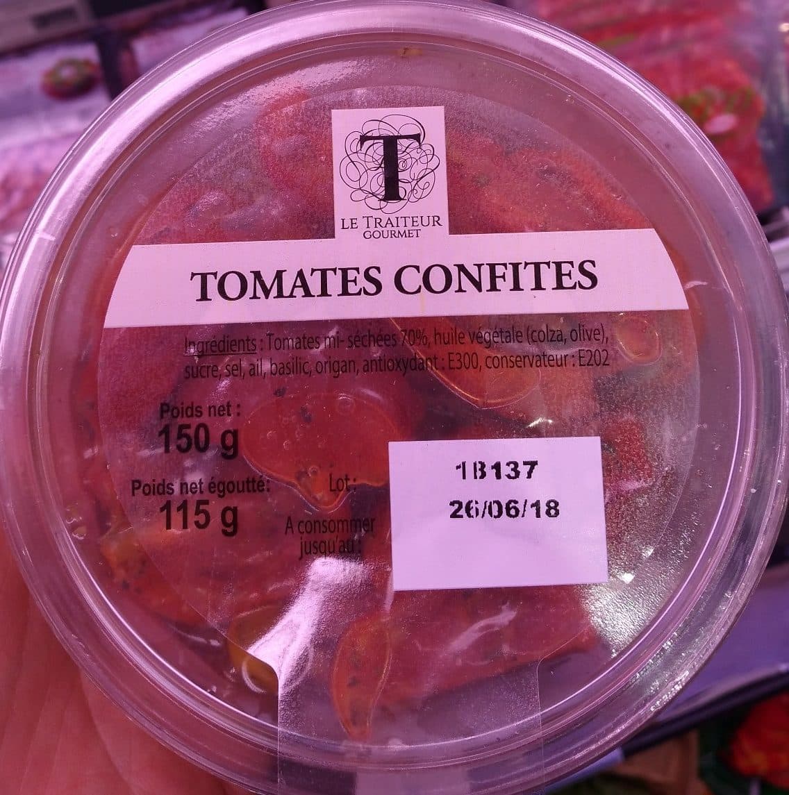 Le Traiteur Gourmet Tomates confites packshot