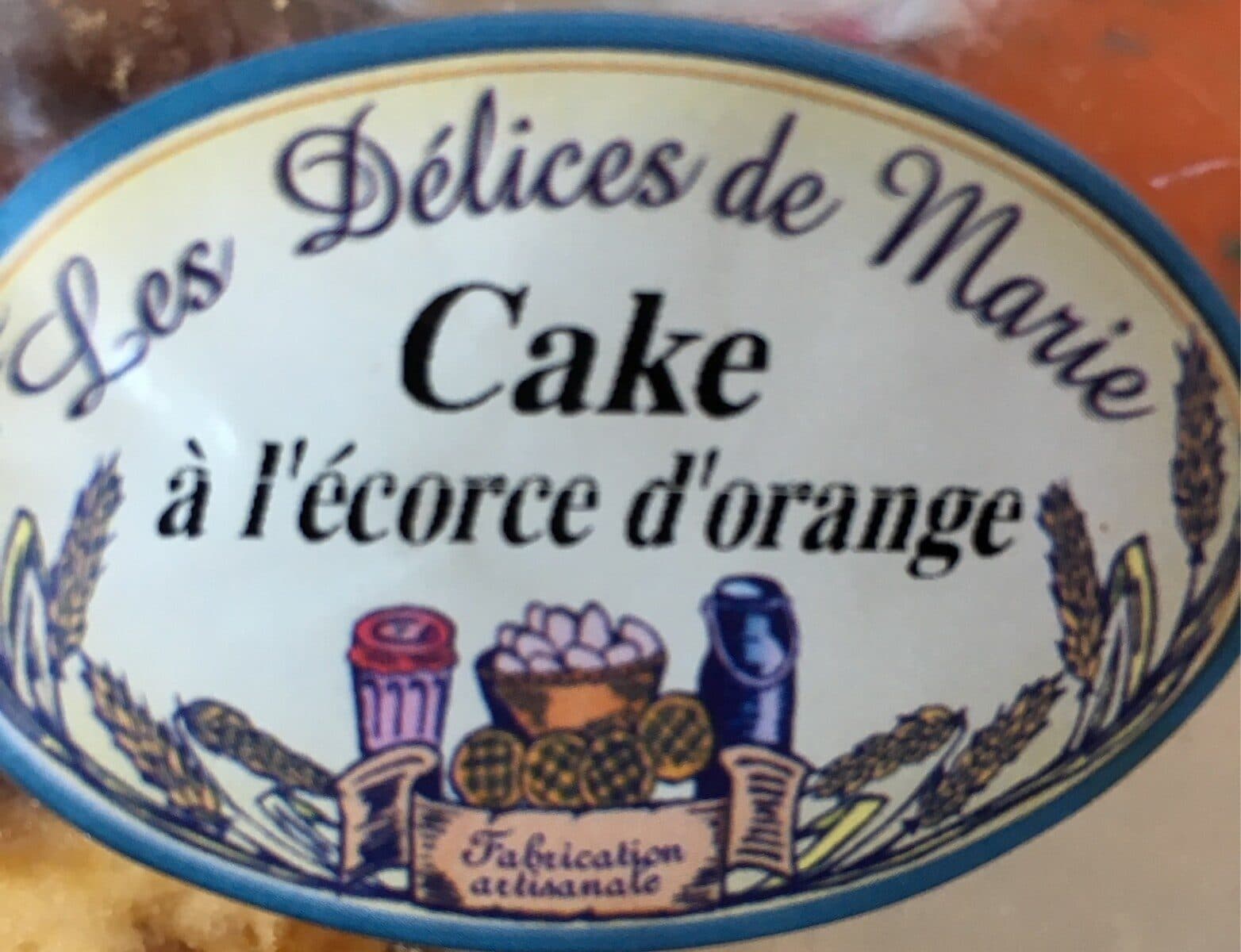 Les Délices de Marie Cake à l'écorce d'orange packshot