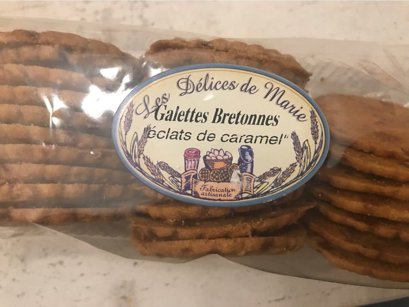 Les Délices De Marie Galettes Bretonnes éclats de caramel packshot