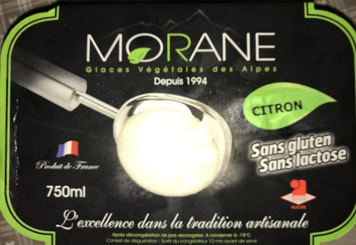 Open Food Facts Glace au citron végétale des Alpes packshot