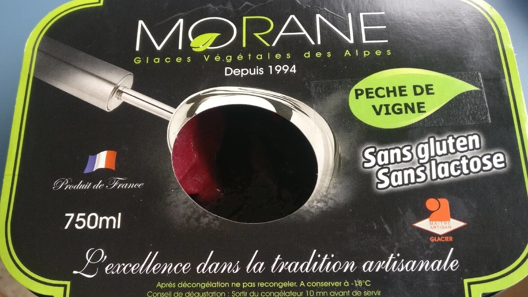 Open Food Facts Glace Pêche de vigne packshot