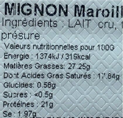 Open Food Facts Maroilles packshot