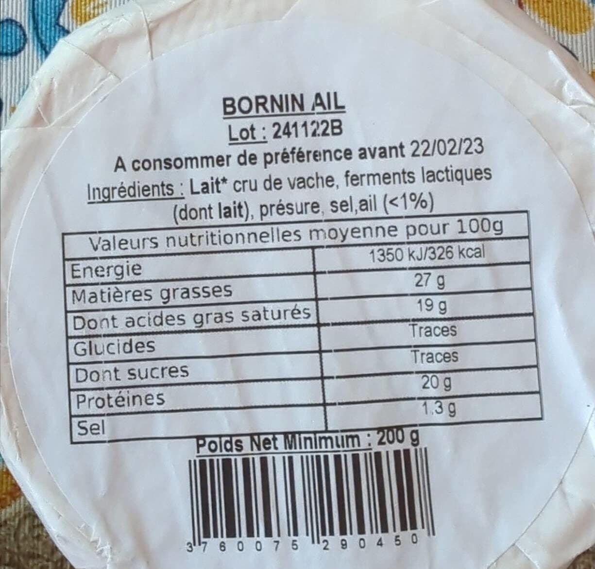 Les Fruitieres Des Bornes Bornin a l'air packshot