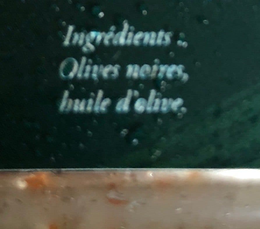 Open Food Facts Pâte d'olive noire packshot
