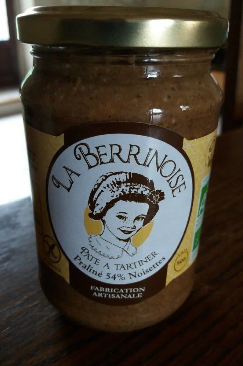 La Berrinoise Pâte à tartiner praliné 54% noisettes packshot