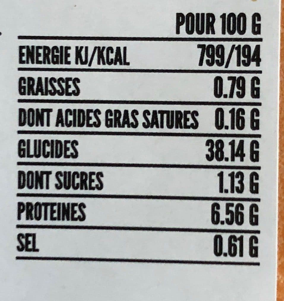 Open Food Facts Madelines au citron packshot