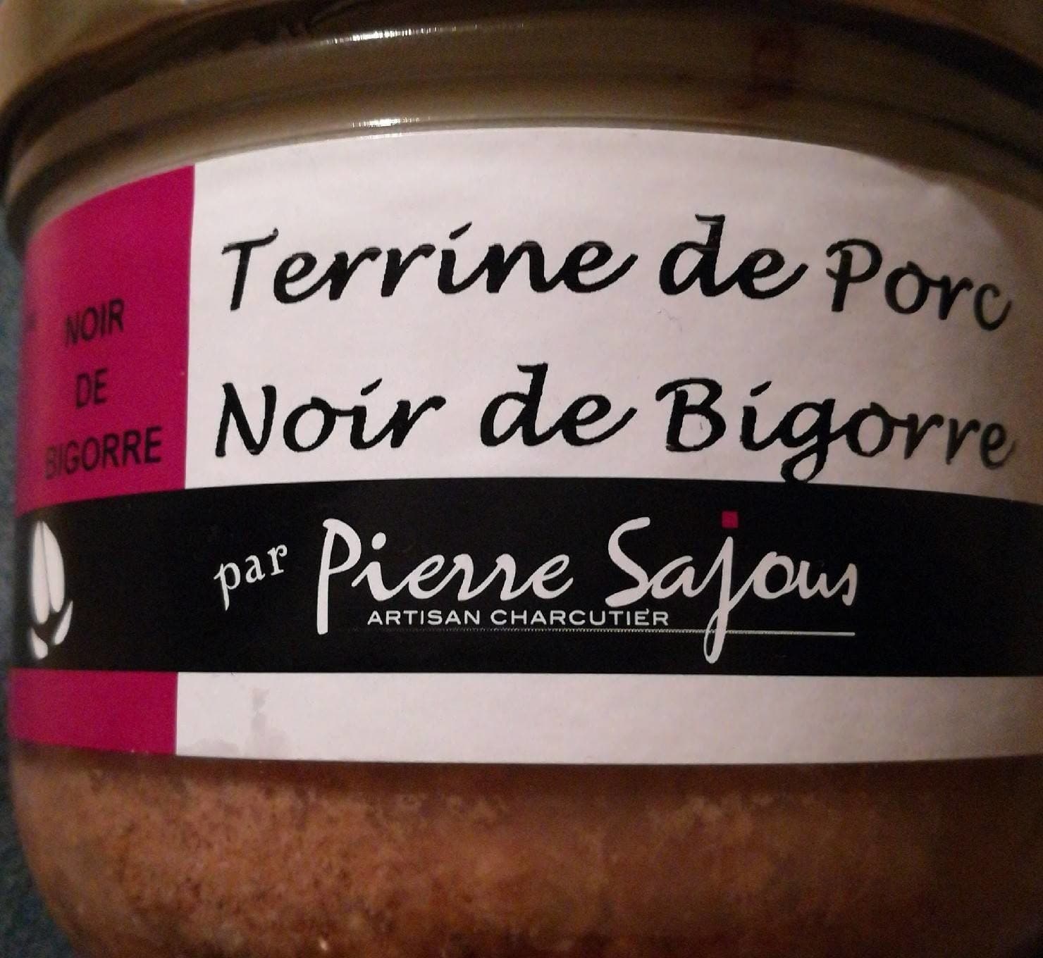 Pierre Sajous Terrine de porc Noir de Bigorre packshot