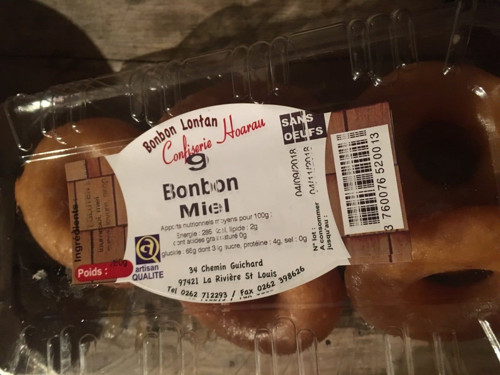 Confiserie Hoareau Bonbon miel packshot
