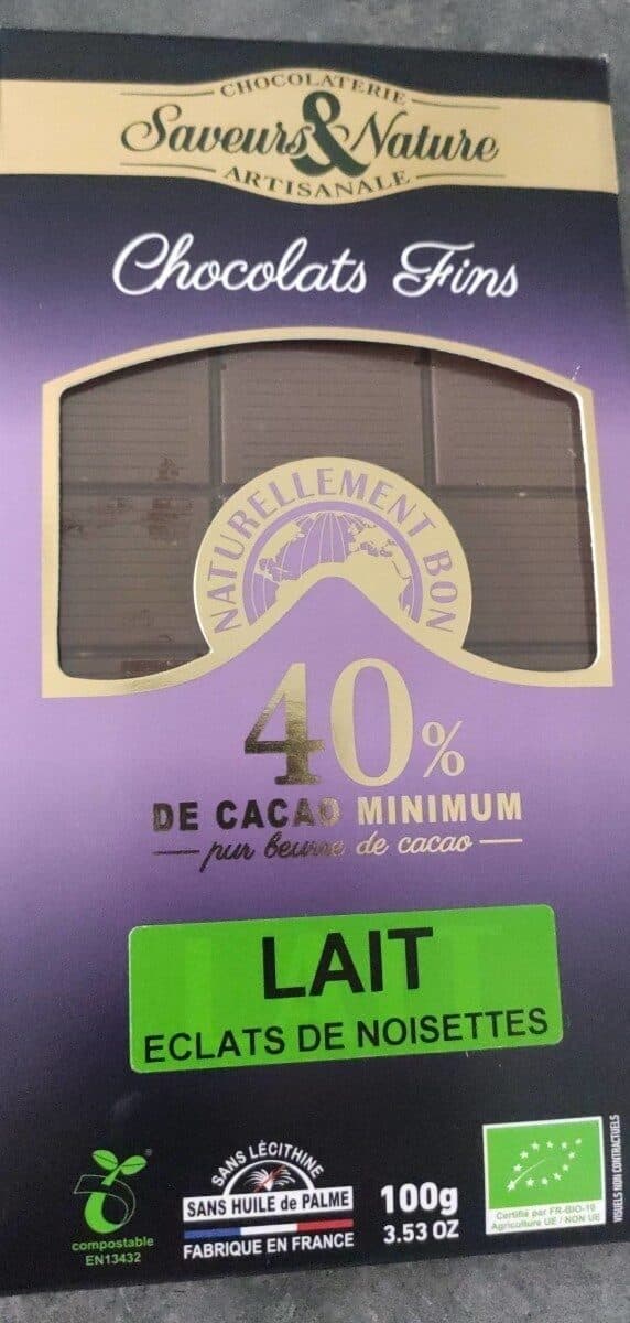Saveurs&nature chocolats fins packshot